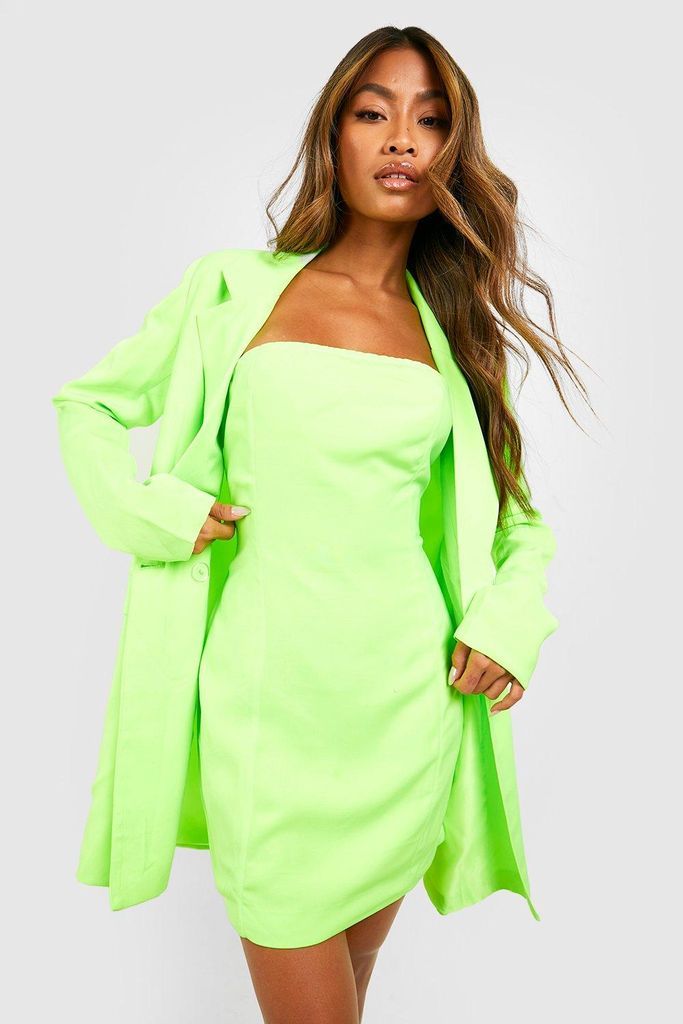 Womens Blazer And Mini Dress Set - Green - 8, Green