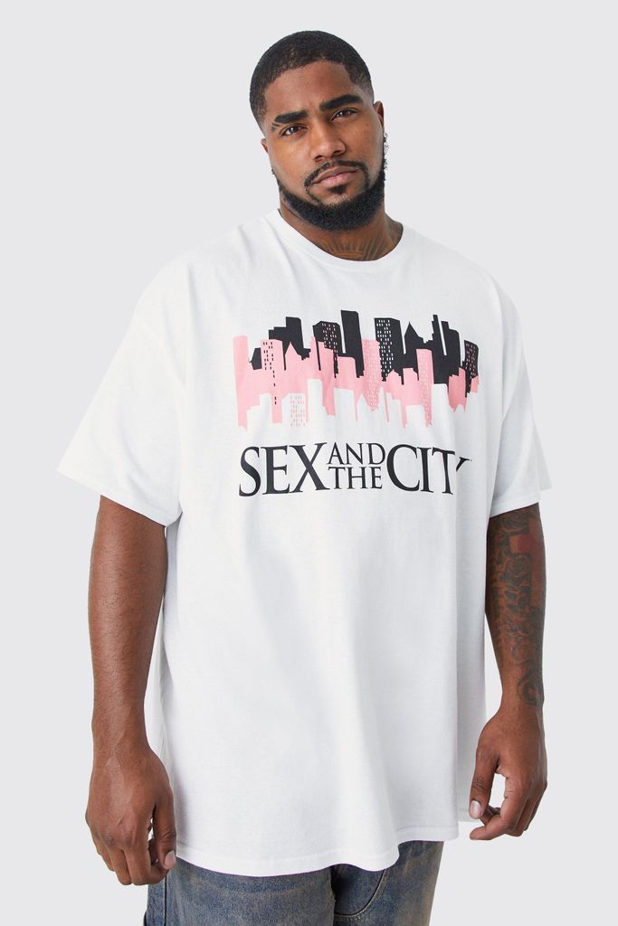 Men's Plus Sex In The City License T-Shirt - White - Xxxl, White