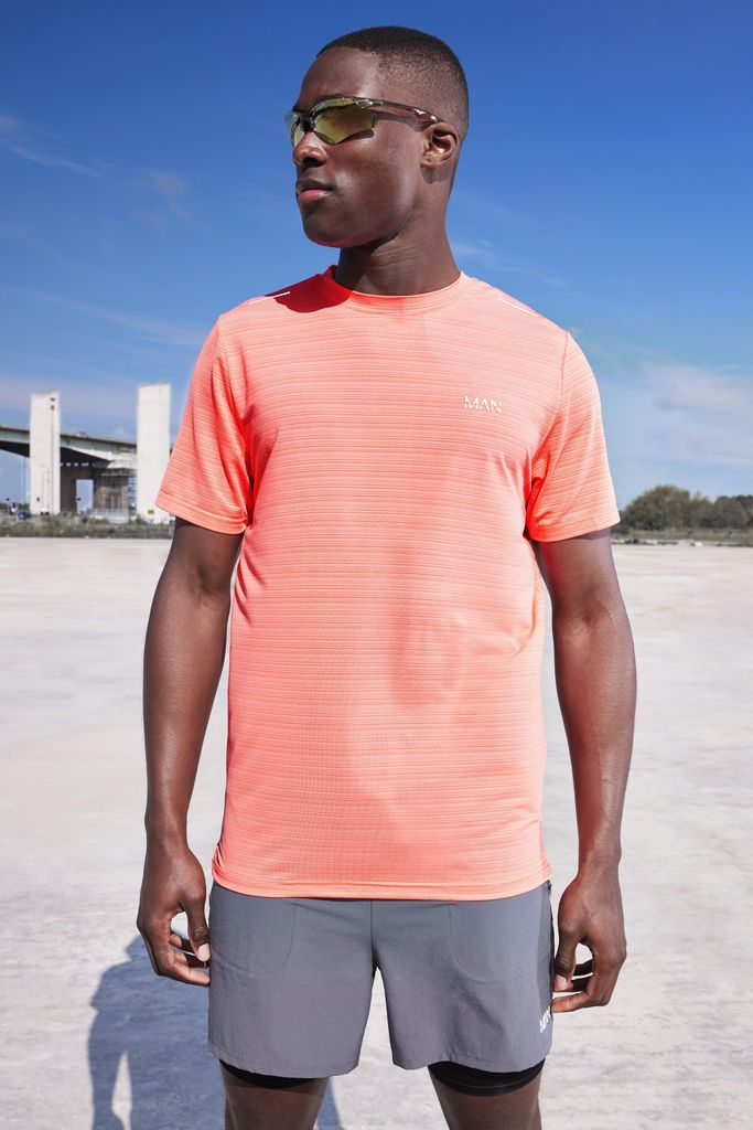Men's Man Active Lightweight Performance T-Shirt - Orange - S, Orange