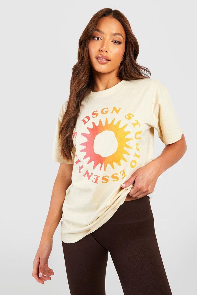 Womens Tall Dsgn Studio Essentials Sun T-Shirt - Beige - 8, Beige