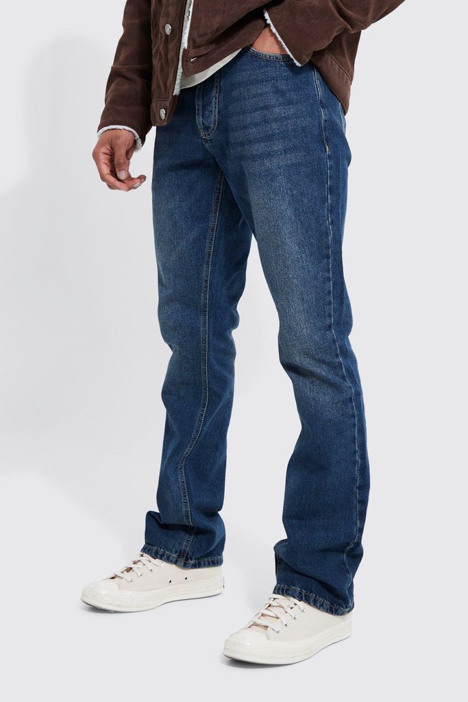 Men's Slim Rigid Flare Jeans - Blue - 32R, Blue