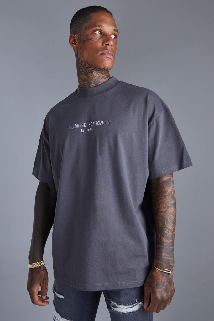 Men's Oversized Limited Heavyweight T-Shirt - Grey - S, Grey