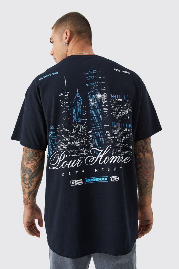 Men's City Graphic T-Shirt - Black - S, Black