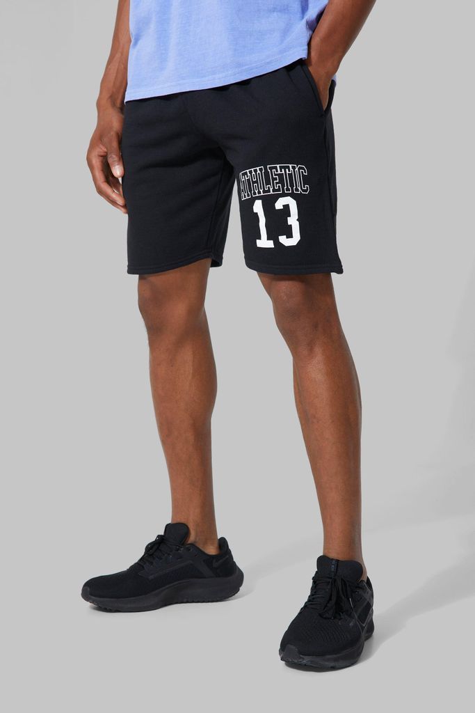 Men's Man Active Athletic 13 Jersey Shorts - Black - S, Black