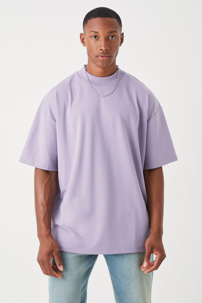 Men's Oversized Super Heavy Premium T-Shirt - Purple - S, Purple