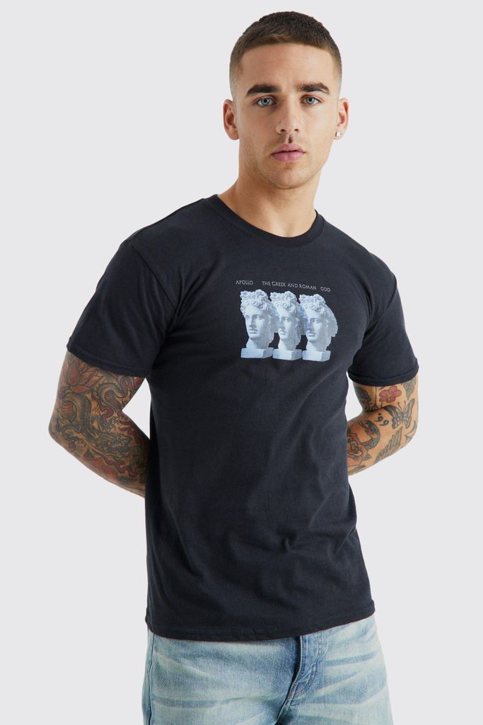 Men's Renaissance Graphic T-Shirt - Black - S, Black