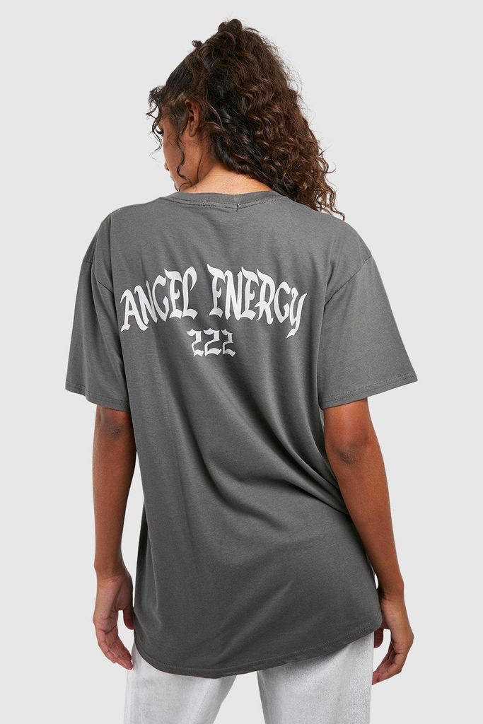 Womens Tall Angel Energy T-Shirt - Grey - 6, Grey