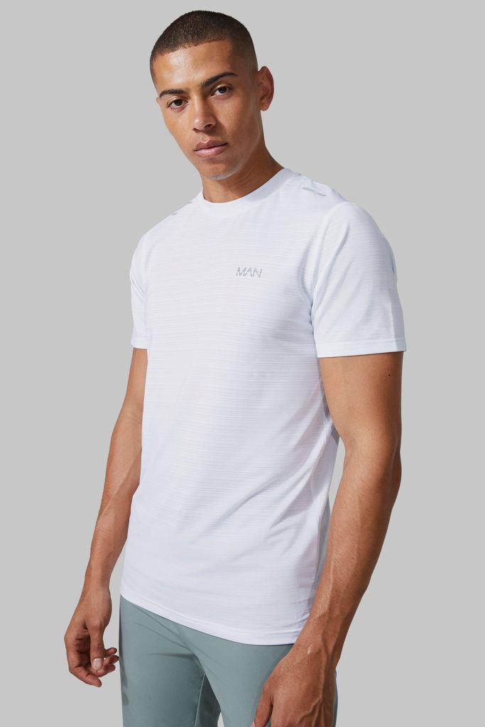 Men's Man Active Lightweight Performance T-Shirt - White - S, White
