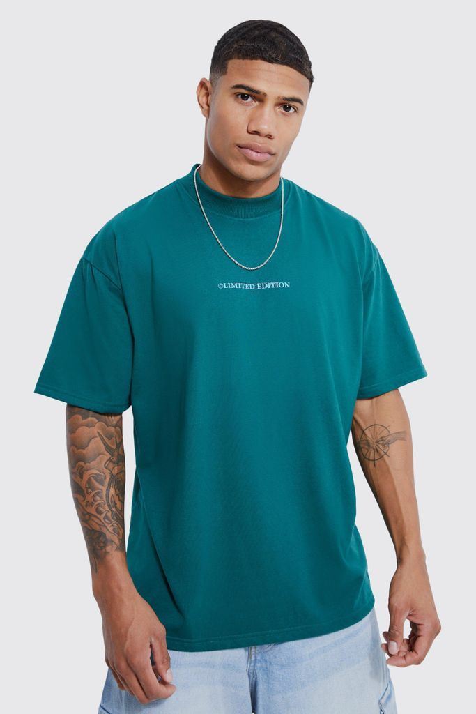 Men's Oversized Limited Edition Heavyweight T-Shirt - Green - S, Green