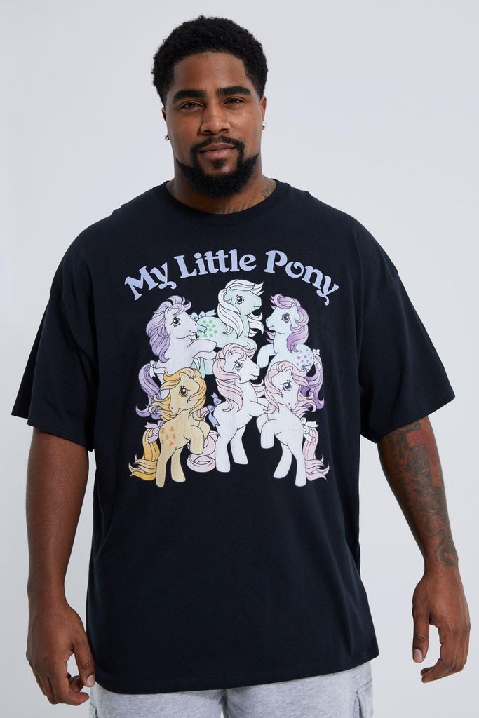 Men's Plus My Little Pony License T-Shirt - Black - Xxxl, Black
