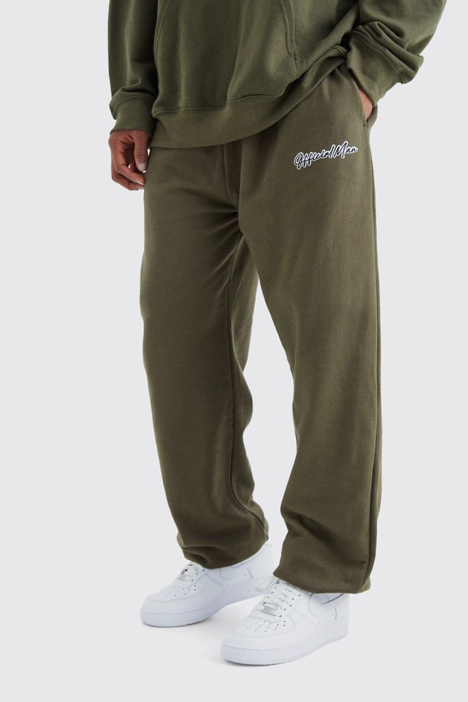 Men's Official Man Signature Oversized Joggers - Green - S, Green