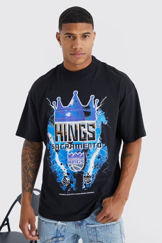 Men's Sacramento Kings Nba License T Shirt - Black - S, Black