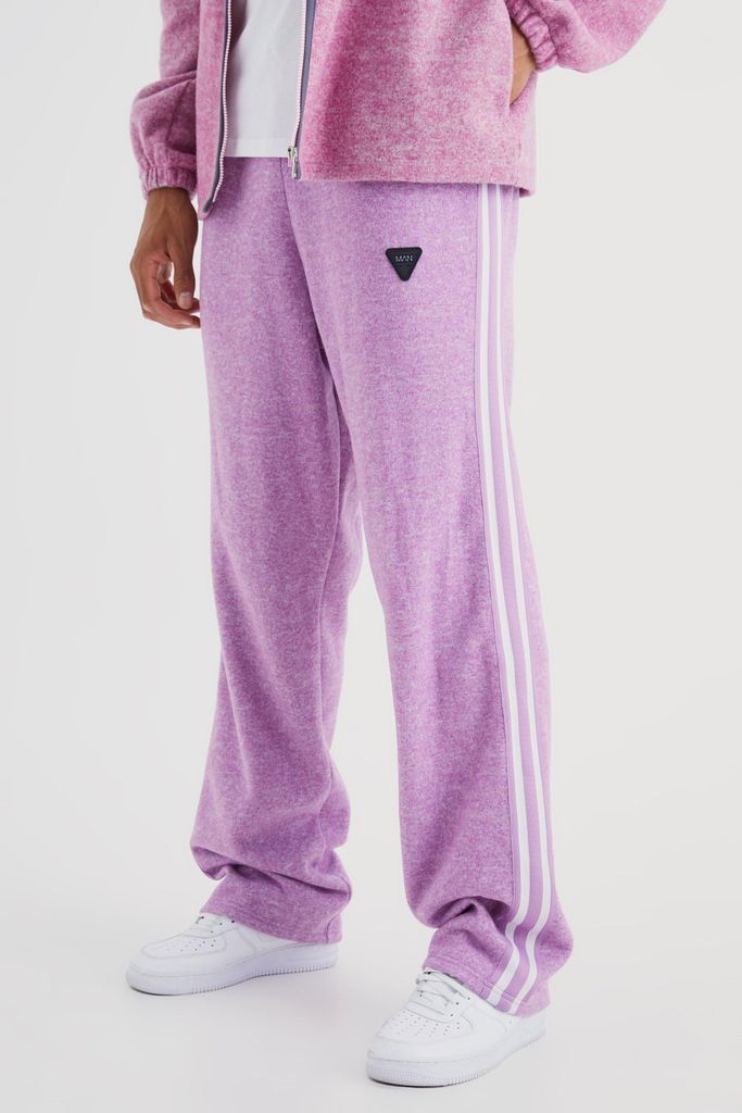 Men's Tall Relaxed Brushed Heavyweight Taped Jogger - Purple - S, Purple