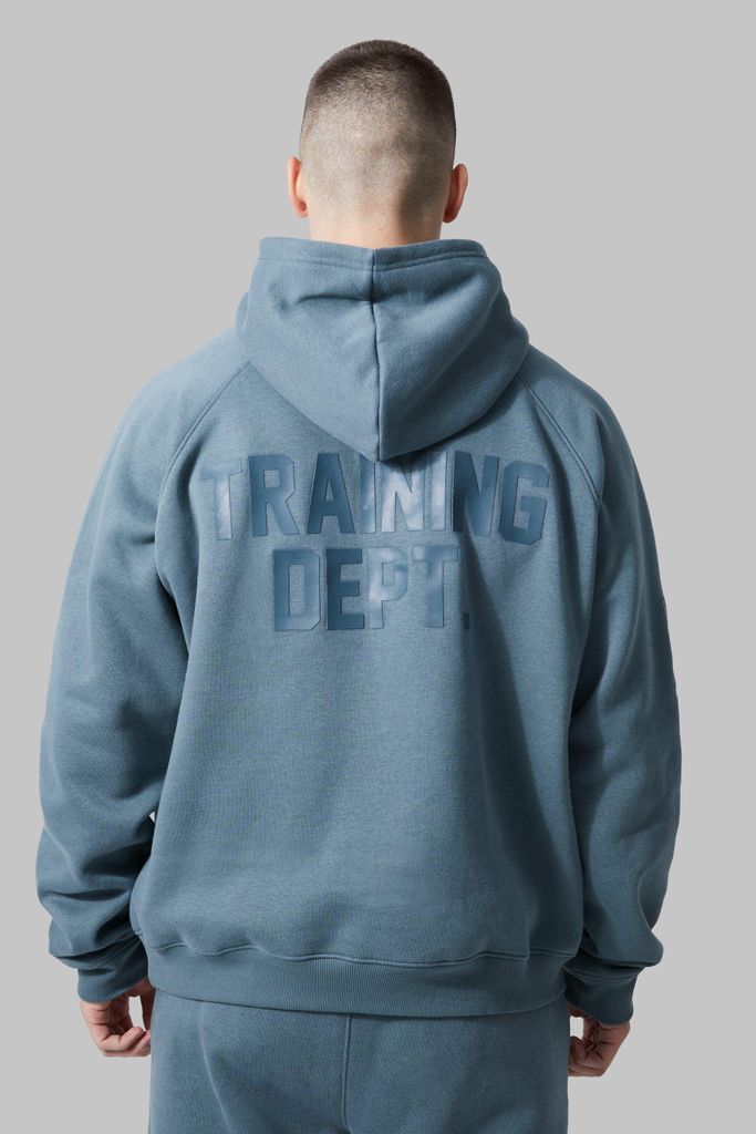 Men's Tall Active Training Dept Oversized Boxy Hoodie - Blue - S, Blue