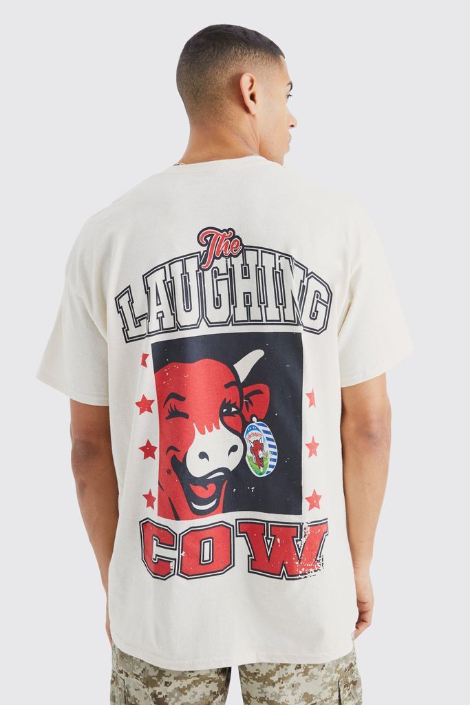 Men's Oversized Laughing Cow License T-Shirt - Cream - S, Cream