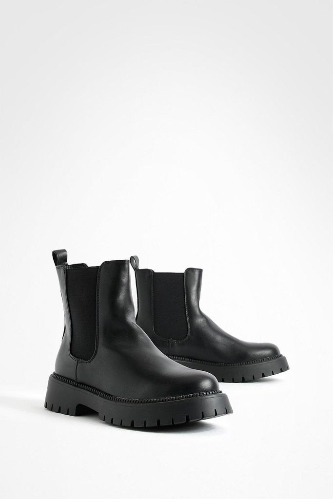 Womens Rand Detail Chelsea Boots - Black - 3, Black