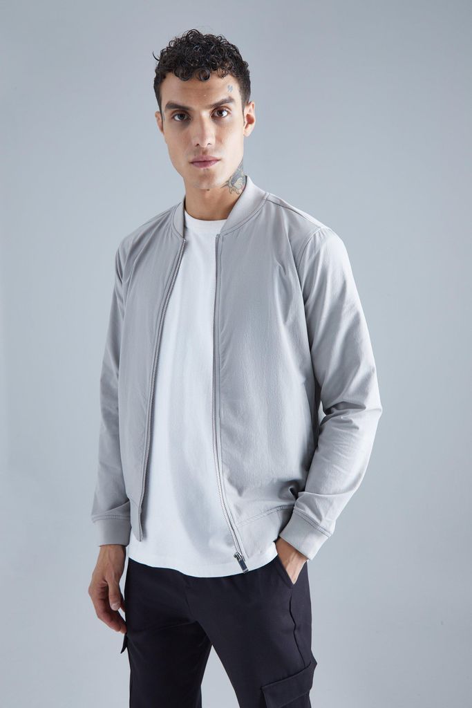 Men's Technical Stretch Smart Bomber - Grey - S, Grey