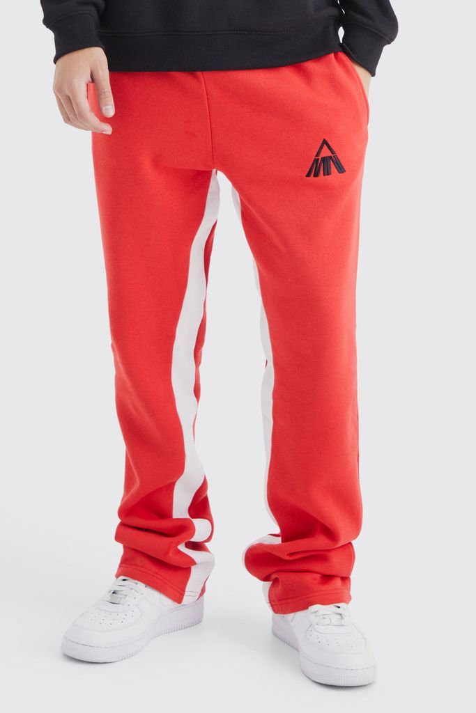 Men's Man Slim Stacked Jogger - Red - S, Red