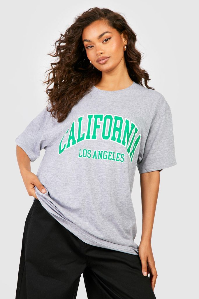 Womens California Printed T-Shirt - Grey - S, Grey