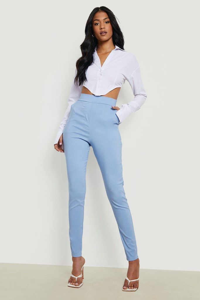 Womens Tall Stretch Tapered Trouser - Blue - 6, Blue