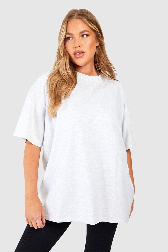 Womens Plus Oversized T-Shirt - Grey - 16, Grey