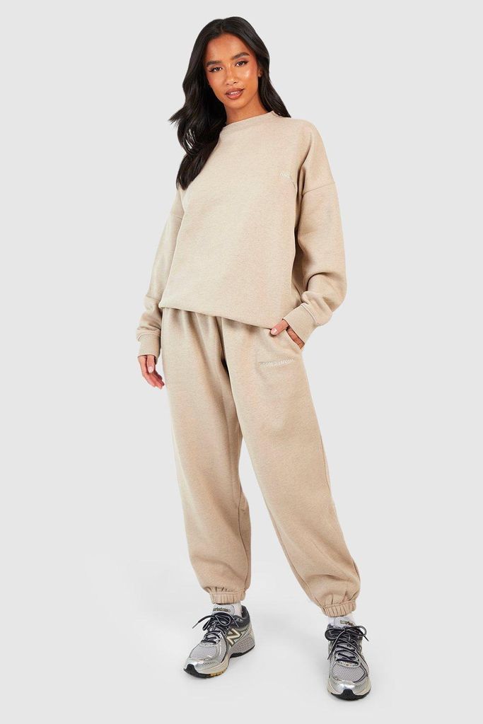 Womens Petite Sweatshirt Tracksuit - Cream - S, Cream