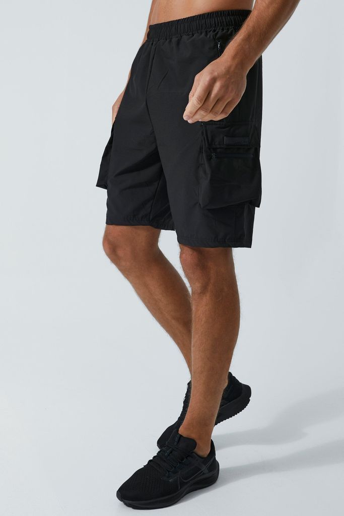 Men's Tall Man Active Lightweight Cargo Shorts - Black - Xs, Black