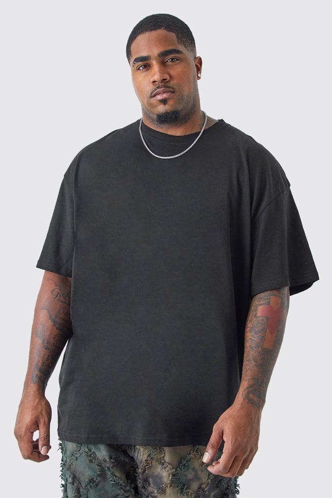 Men's Plus Oversized T-Shirt - Black - Xxxl, Black