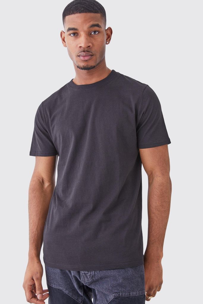 Men's Tall Slim Fit T-Shirt - Black - S, Black