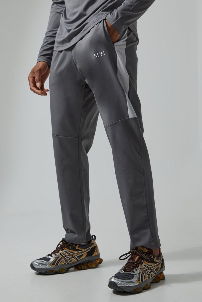 Men's Active Logo Panelled Performance Jogger - Grey - S, Grey
