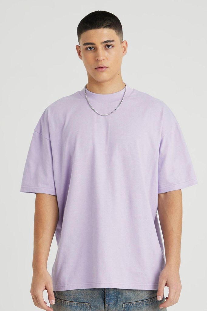 Men's Heavyweight Limited Oversized T-Shirt - Purple - S, Purple
