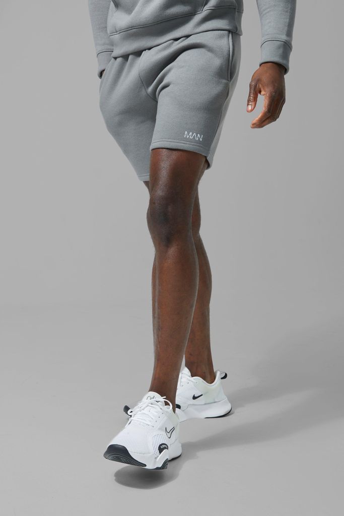 Men's Man Active Gym Basic Short - Grey - L, Grey
