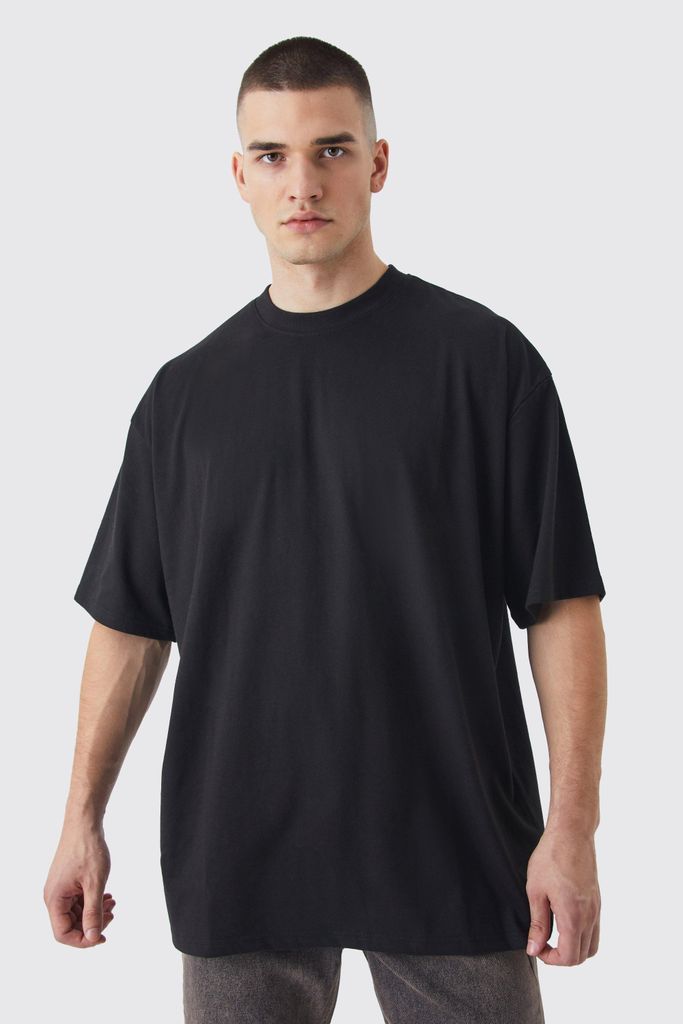 Men's Tall Oversized T-Shirt - Black - S, Black