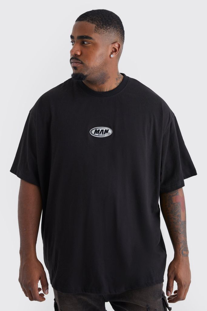 Men's Plus Oversized T-Shirt - Black - Xxxl, Black