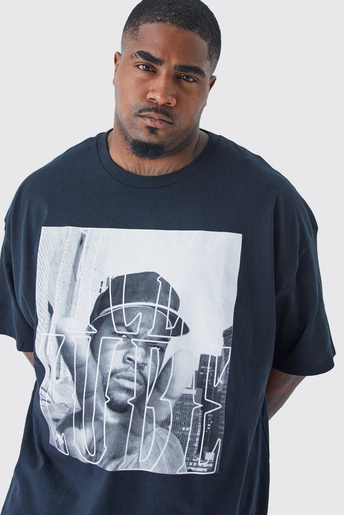 Men's Plus Size Ice Cube Chest Print License T-Shirt - Black - Xxxl, Black