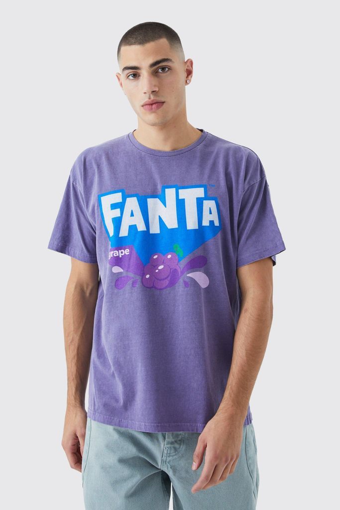 Men's Fanta Grape Wash License T-Shirt - Purple - S, Purple