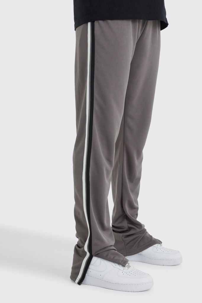 Men's Tall Regular Tricot Side Tape Split Hem Jogger - Grey - S, Grey