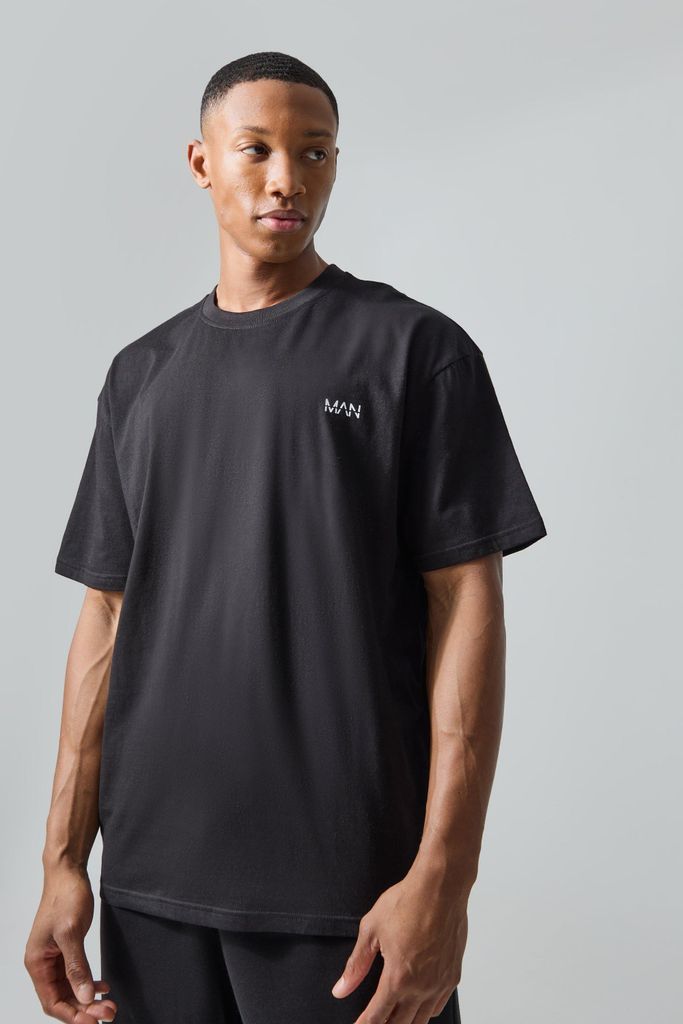 Men's Man Active Oversized T-Shirt - Black - S, Black