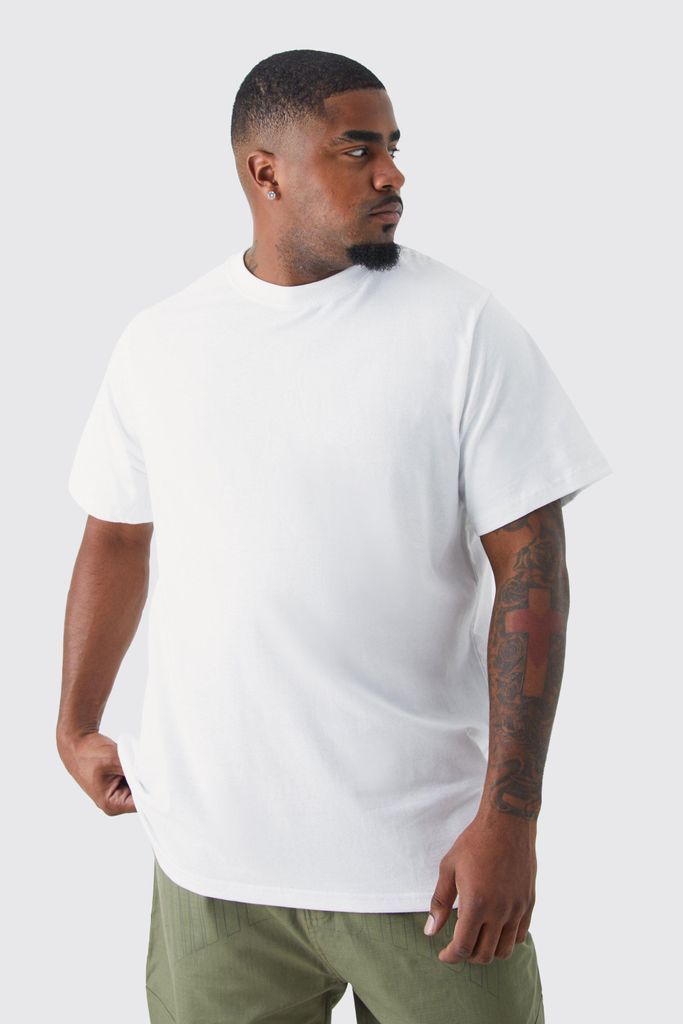 Men's Plus Slim Fit T-Shirt - White - Xxxl, White