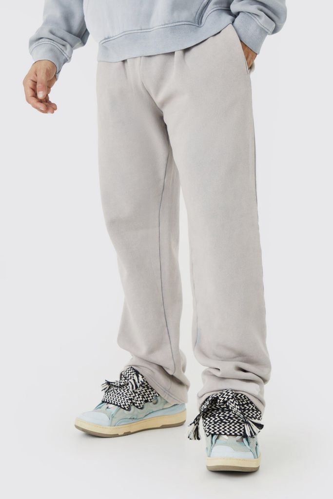 Men's Relaxed Fit Washed Jogger - Grey - S, Grey