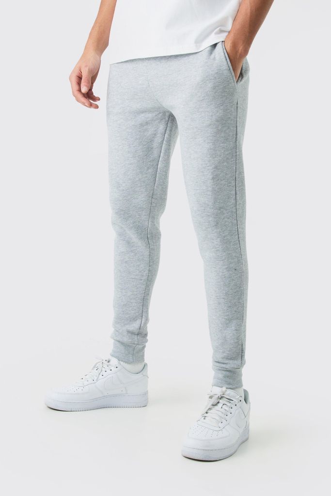 Men's Basic Skinny Fit Jogger - Grey - S, Grey