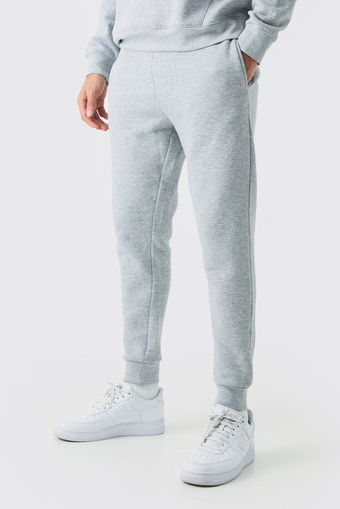 Men's Basic Slim Fit Jogger - Grey - S, Grey