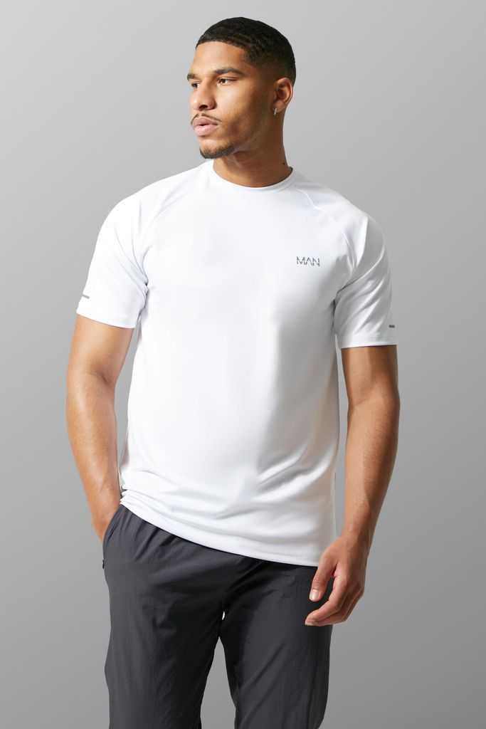 Men's Tall Man Active Gym Raglan T-Shirt - White - S, White