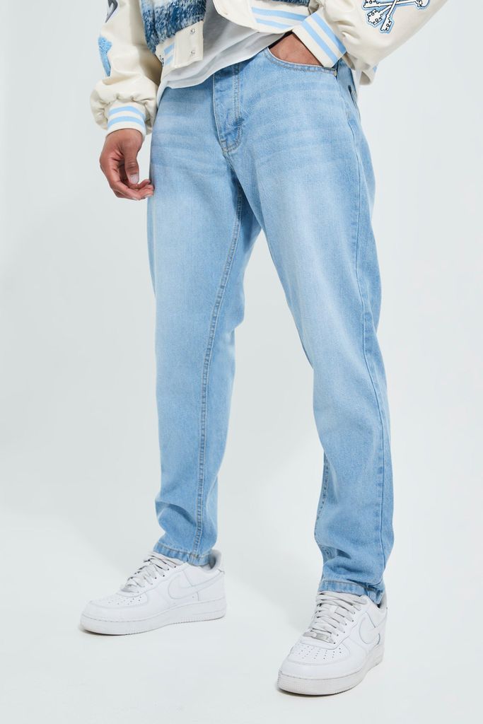 Men's Tapered Fit Rigid Jeans - Blue - 28R, Blue