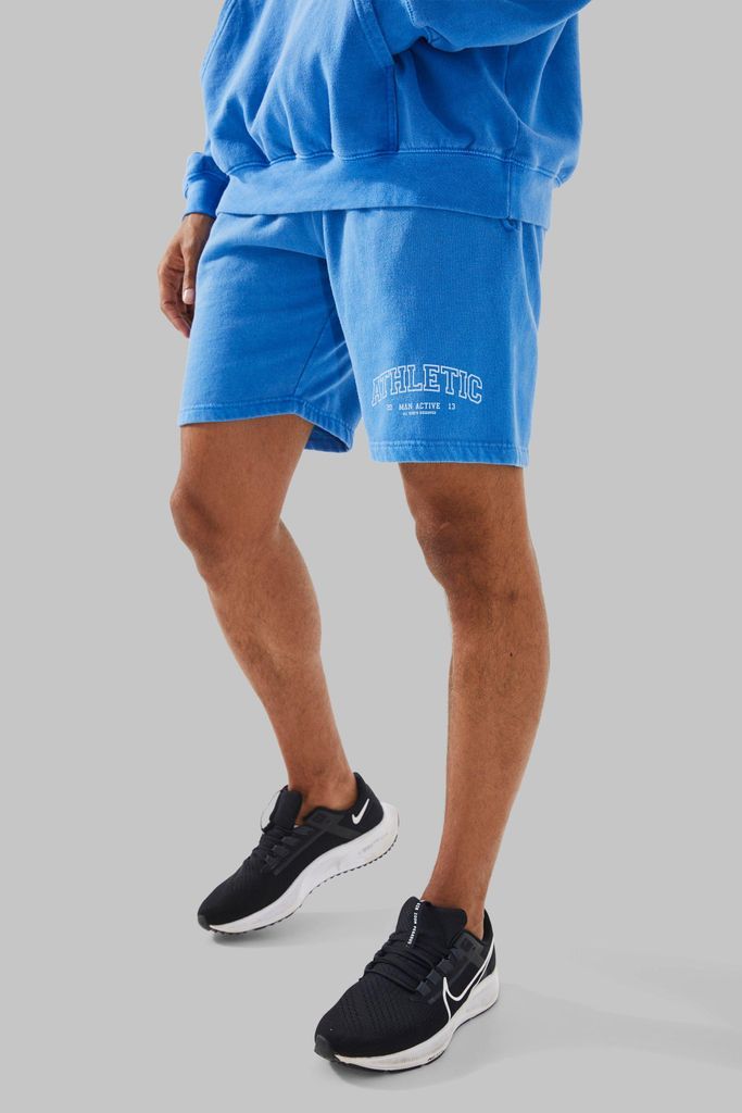 Men's Man Active Overdye Athletic Shorts - Blue - S, Blue