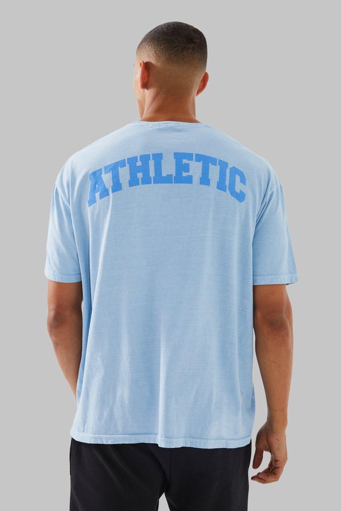 Men's Man Active Oversized Overdye Athletic T-Shirt - Blue - S, Blue