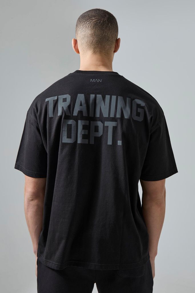 Men's Active Training Dept Oversized Tshirt - Black - S, Black