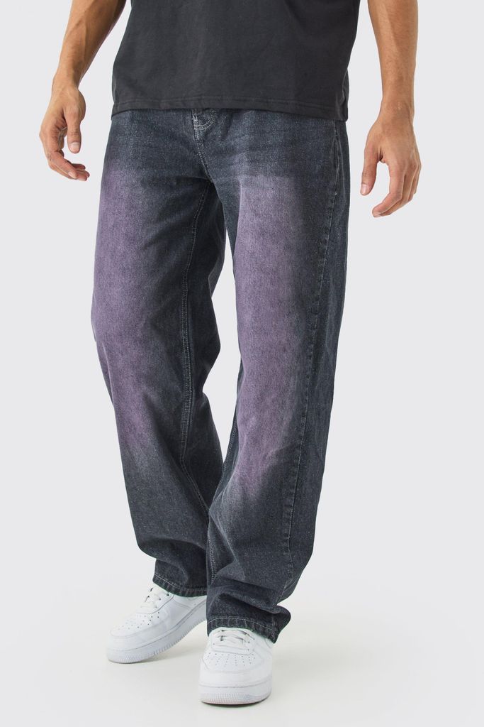 Men's Baggy Rigid Slate Tint Jeans In Grey - 28R, Grey