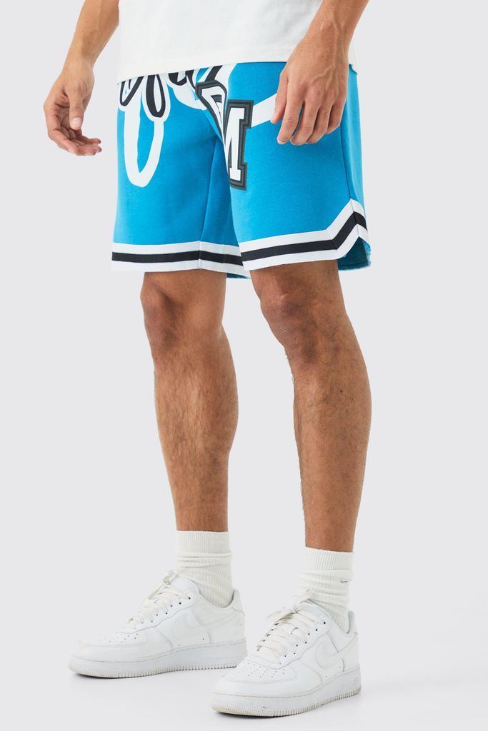 Men's Oversized Ofcl Basketball Shorts - Blue - S, Blue