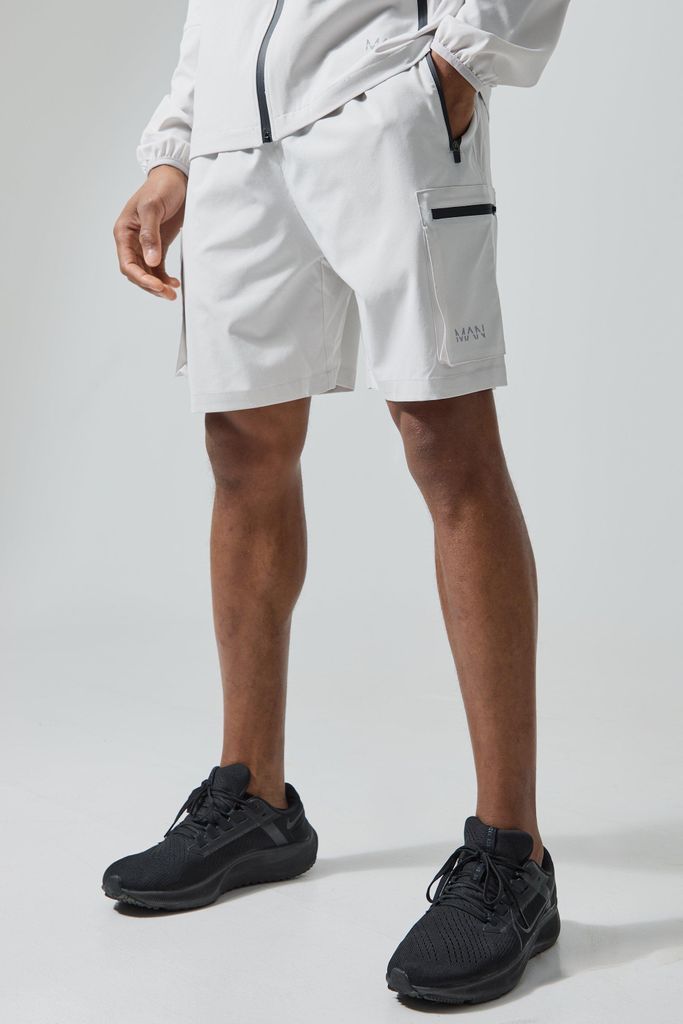 Men's Man Active Cargo Shorts - Grey - S, Grey